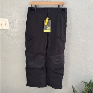 Target All in Motion Sport Black Cargo Pocket Snow Pants Large Plus Husky NWT